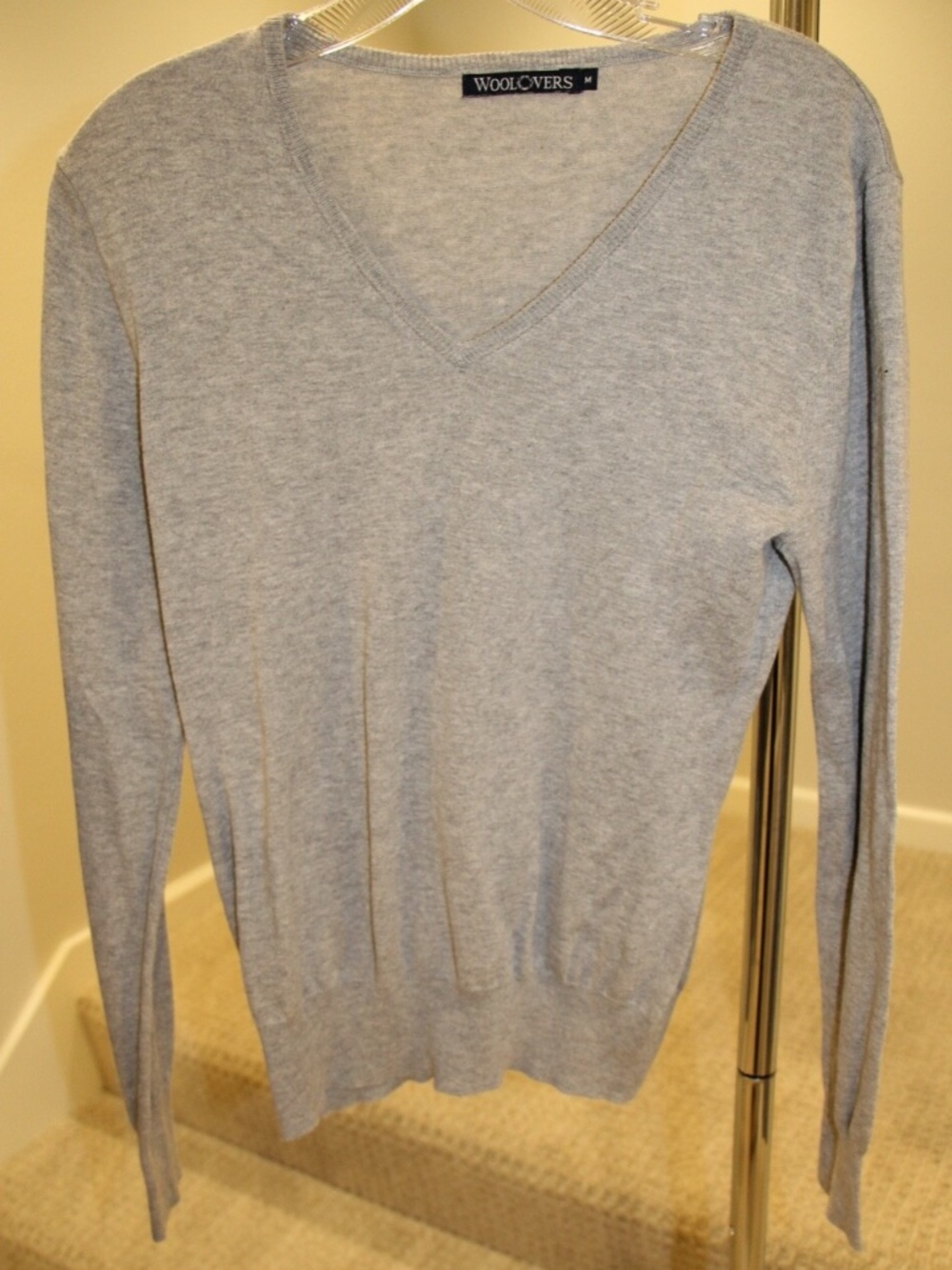 Woolover V-neck Sweater - Sonoma Horse Park Logo on Arm - Women size M